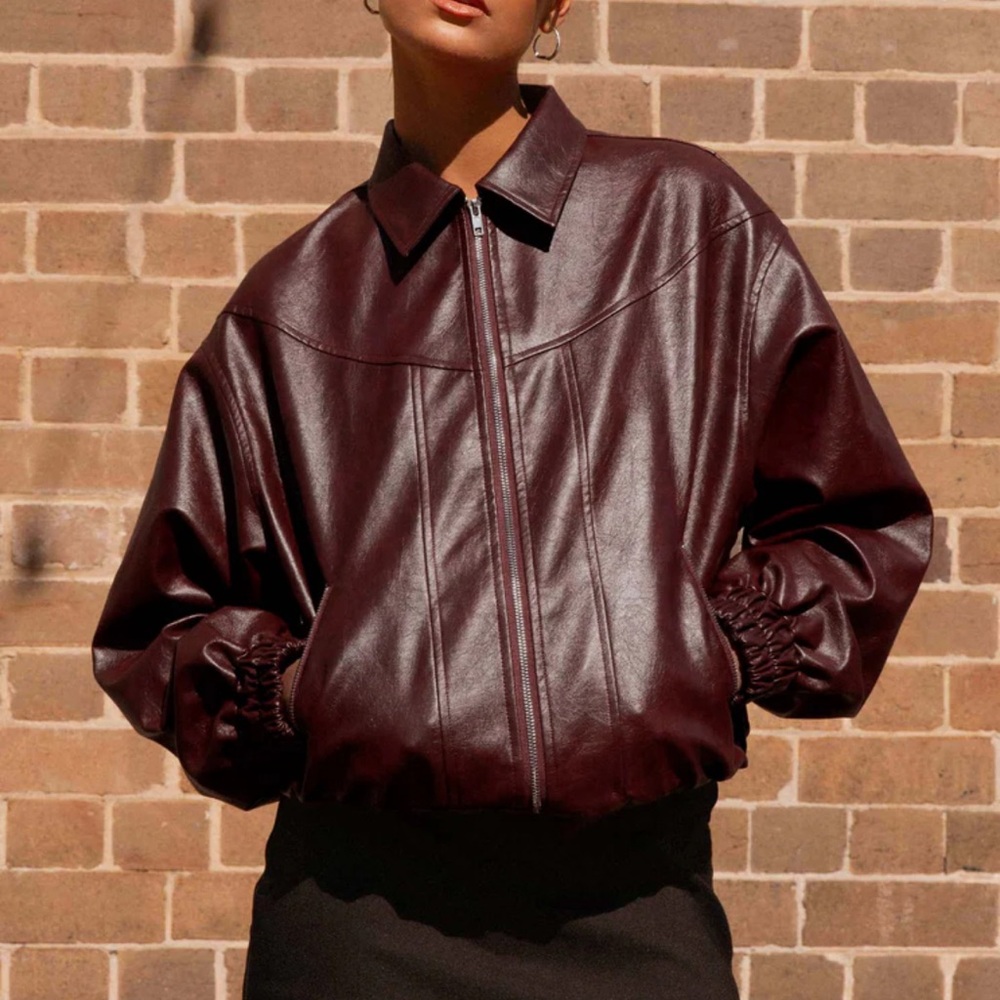 Peppermayo Exclusive - Holland Bomber Jacket - Wine